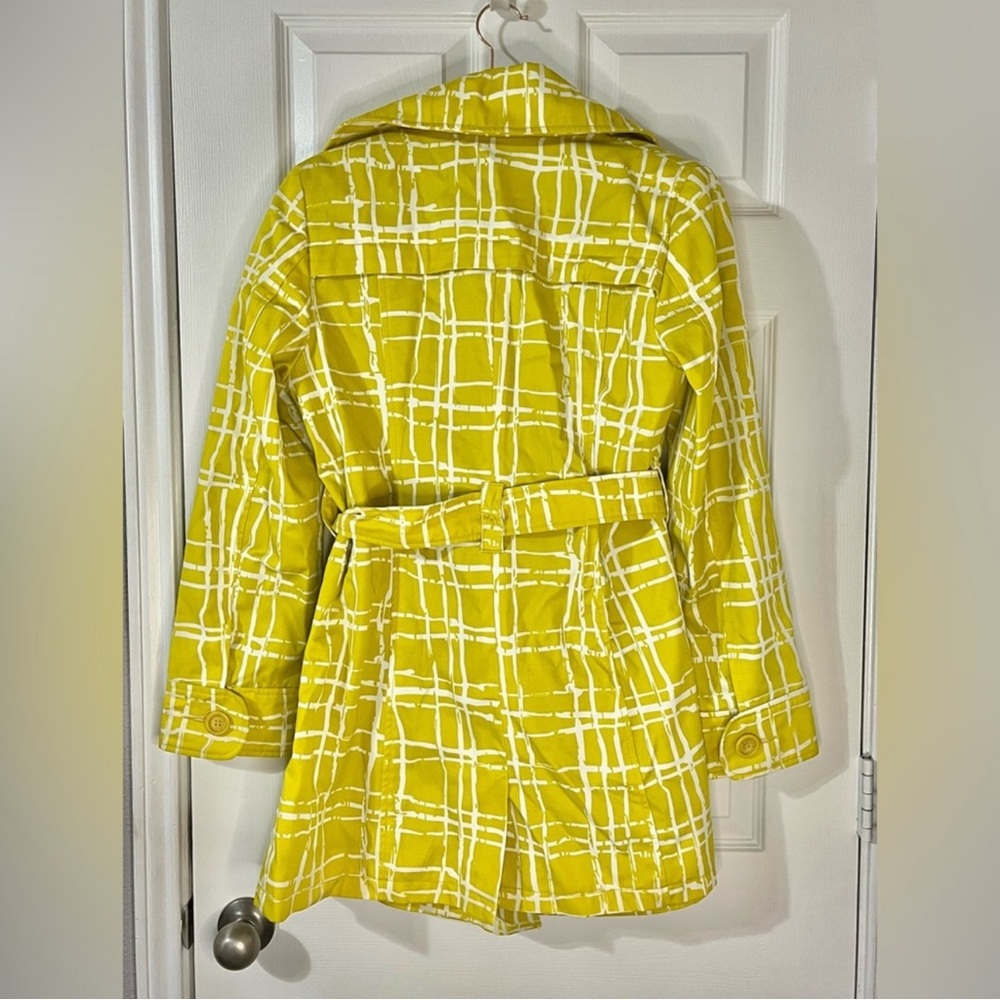 Merona chartreuse lime and white pea coat jacket - Picture 5 of 6